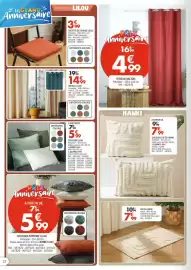 Catalogue La Foir'Fouille page 12: COUSSIN LILLOU €5,99, RIDEAU LILLOU €14,99