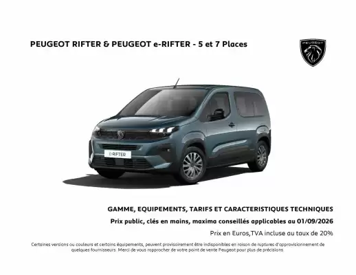 Peugeot (valable jusqu'au 30-09)