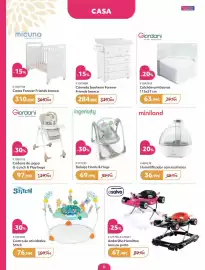 Folheto Prénatal Página 6: Ingenuity baloiço hoots & hugs €69,99, Giordani cadeira de papa g-lunch & play bege €97,99