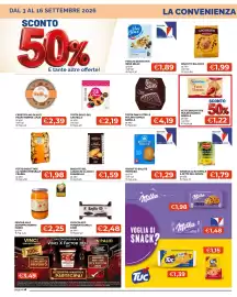 Volantino Mercatò Local Pagina 16: Pesche allo sciroppo nonno mario €2,25, Fette biscottate Mulino Bianco €1,22