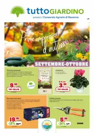 Volantino TuttoGiardino Pagina 1: Terriccio universale tuttoGIARDINO €9,50, Ciclamino €3,90