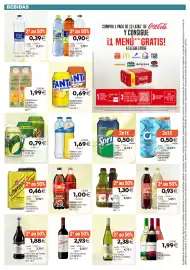 Folleto Supermercados Aquí Página 10: Schweppes Tónica Original €0,46, Coca-Cola refresco cola zero zero/zero lima €1,00
