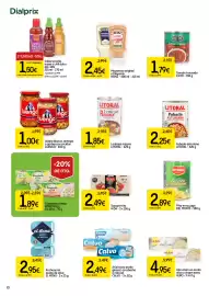 Folleto Dialprix Página 10: Luengo alubia blanca, lentejas o garbanzos cocidos €1,00, Bonduelle guisantes o maíz €1,89