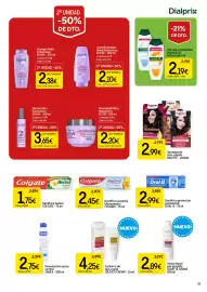 Folleto Dialprix Página 15: JULIETTE CROWE contorno de ojos caviar €4,25, Sanex desodorante spray control €2,75