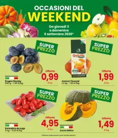 Volantino Eurospar Pagina 2: Arance I Succosi €1,99, Zucca Delica €1,49