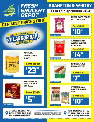 Fresh Grocery Depot flyer (valid until 9-09)