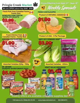 Pringle Creek Market flyer (valid until 9-09)