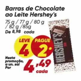 Tabloide Dia semana 36 Página 51: Hershey´s - barras de chocolate ao leite €4,49