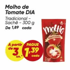 Tabloide Dia semana 36 Página 61: Dia - molho de tomate €1,39