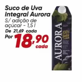 Tabloide Dia semana 36 Página 63: Aurora - suco de uva integral €18,90
