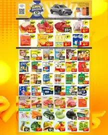 Catálogo Amarelinha supermercados Página 1: Leite ramba €4,65, Carne bovina €31,90