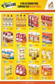 Folheto Atacadão Página 3: Piracanjuba - queijo mussarela €7,99, Perdigão - linguiça de carne suina congelada €15,78