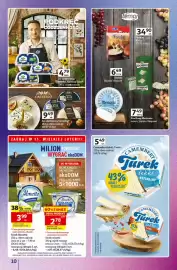 Auchan gazetka tydzień 36 Strona 10: Camembert Turek lekki naturalny €5,49, Ser sałatковy, kostka, Apetina Snack €4,79