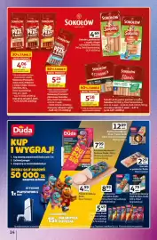 Auchan gazetka tydzień 36 Strona 14: Sokołów Stówki €5,58, Kurczak w galarecie, Duda €2,29