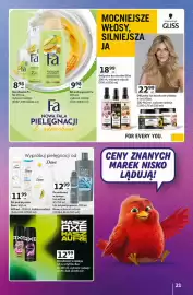 Auchan gazetka tydzień 36 Strona 21: Odżywka do włosów Gliss €18,99, Odżywka lub maska do włosów 4-in-1 Gliss €5,75