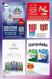 Auchan gazetka tydzień 36 Strona 28: Woda Staropolanka €12,15, Woda funkcjonalna Minerals+ Żywiciel Zdrój €14,88