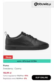 Eobuwie gazetka tydzień 36 Strona 2: Sneakersy czarne Puma €152,99