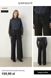 Greenpoint gazetka Strona 9: Czarne jeansowe spodnie wide leg Greenpoint €159,99