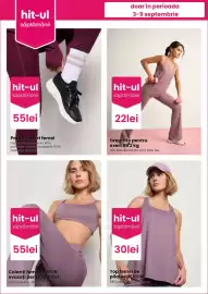Catalog Pepco săptămâna 36 Pagină 4: Bekkin colanți femei evazați pentru pilates €55,00, Bekkin top femei de pilates €30,00