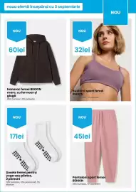 Catalog Pepco săptămâna 36 Pagină 5: Șosete femei pentru yoga sau pilates €17,00, Bekkin pantaloni sport femei €45,00