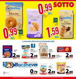 Volantino A&O | Super Pagina 8: Kinder Brioss classiche, latte e cacao €2,49, Tre Marie Ancora Uno frollini assortiti €1,99