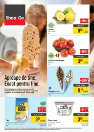 Catalog Mega Image săptămâna 36 Pagină 1: Topgun over €9,19, Grădina Mega Gusturi românești €3,99