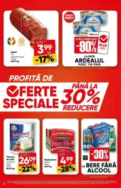 Catalog PROFI săptămâna 36 Pagină 2: Hochland telemea de vacă natur €26,09, Fox salam sandwich toast €3,99