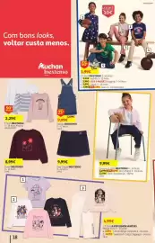 Folheto Auchan Página 18: T-Shirt INEXTENSO 3 -14 Anos €1,99, Camisa + T-Shirt Inextenso 4 - 14 Anos €9,99