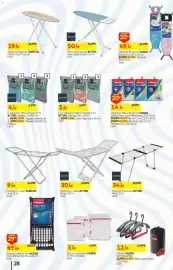 Folheto Auchan Página 28: Tábua de engomar sonecol €19,99, Tábua de Engomar Vileda €49,59