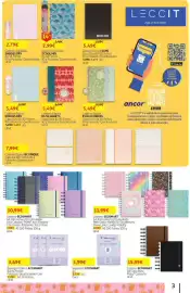 Folheto Auchan Página 3: Caderno Espiral B'LOG HEARTS €5,49, Caderno agrafado emboss dry €2,79