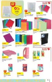 Folheto Auchan Página 5: Capa com Elásticos + Abas viquel €9,89, Capa com Elásticos oxford €3,39