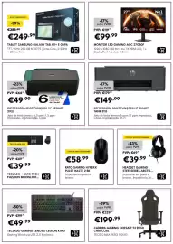Folheto Radio Popular Página 5: Monitor led gaming aoc 27g50f €99,99, Impressora multifunções hp smart tank 5115 €149,99