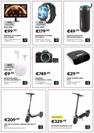 Folheto Radio Popular Página 6: Rádio relógio aiwa €29,99, Trotinete xiaomi mi 6 lite €329,99