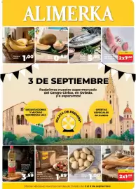 Folleto Alimerka Página 1: Solomillo de cerdo €7,00, Patata €1,00