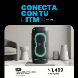 Catálogo Tiendas EFE Página 5: JBL parlante partybox 130 200w ipx4 negro €1.499,00