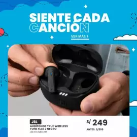Catálogo Tiendas EFE Página 6: JBL audífonos true wireless tune flex 2 negro €249,00