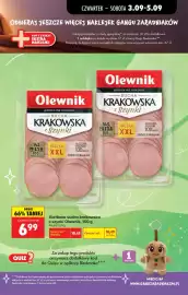 Biedronka gazetka Strona 4: Kiełbasa sucha krakowska z szynki Olewnik Paczka XXL €6,99
