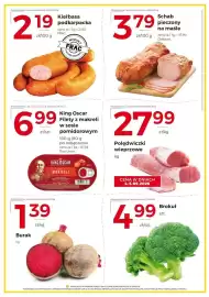 Frac gazetka tydzień 36 Strona 2: Kiełbasa podkarpacka FRAC €2,19, King Oscar Filety z makreli w sosie pomidorowym €6,99