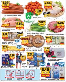 Starsky flyer week 36 Page 2: Fresh Chicken Leg w/Back Attached €2,49, Starsky's Homestyle Beef Burger €6,99