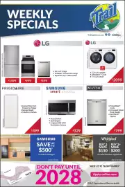 Trail Appliances flyer week 36 Page 1