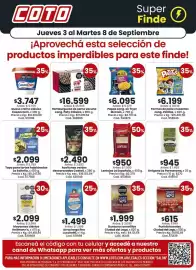 Catálogo Coto semana 36 Página 1: Lucchetti - arroz largo fino €1.499,00, Hellmann's - mayonesa clásica €2.099,00