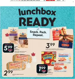 Safeway flyer week 36 Page 2: Smart ones frozen entrées €1,99, Maple Leaf natural selections sliced meats €5,99