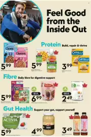 Safeway flyer week 36 Page 21: Danone activia yogurt drink €5,99, General Mills Family Size Cereal selected €5,99