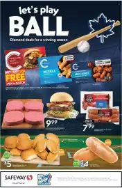 Safeway flyer week 36 Page 22: Grimm's bavarian or sizzlin' smokies €7,99, Fresh Lean Ground Beef Burgers €9,99