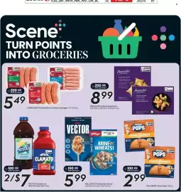 Safeway flyer week 36 Page 3: Pillsbury pizza pops €2,99, Kellogg's family size cereal €5,99