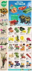 Safeway flyer week 36 Page 7: Red Carrots €2,29, Prepared Fresh Daily Fruit or Vegetable Carousel €12,99