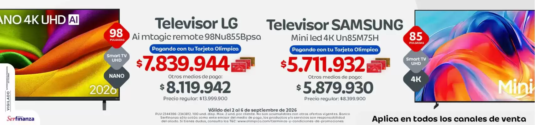 Olímpica (válido hasta 6-09)