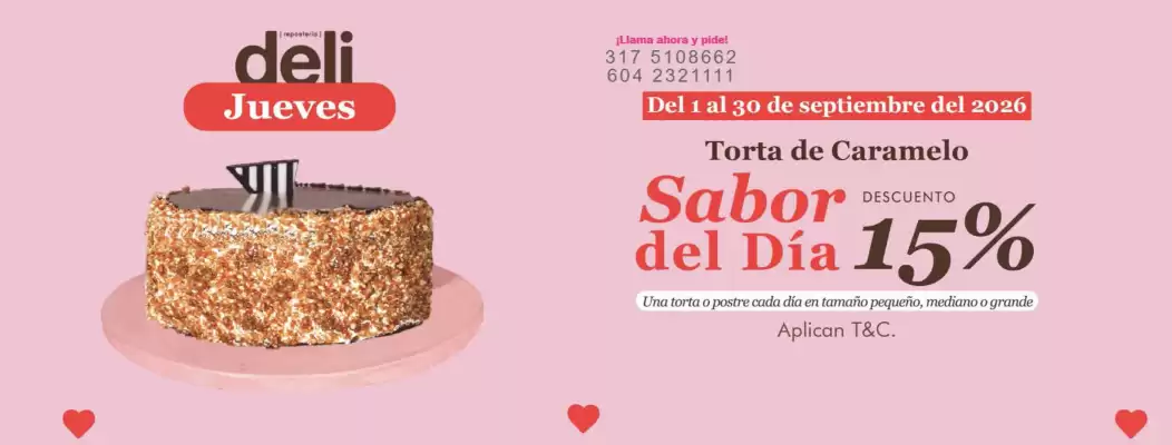 Repostería Deli (válido hasta 2-10)