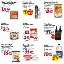 Tabloide Dia Página 2: Suave - vinho tinto €21,90, Colgate - creme dental €11,39