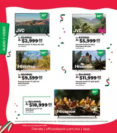 Catálogo Office Depot Página 14: Hisense Pantalla Smart TV QD7 4K UHD MiniLED €9.599,00